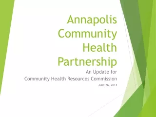 Annapolis Community Health Partnership