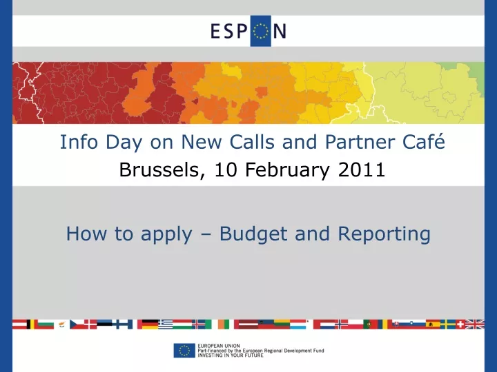 info day on new calls and partner caf brussels