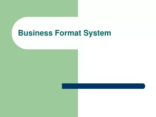 Business Format System