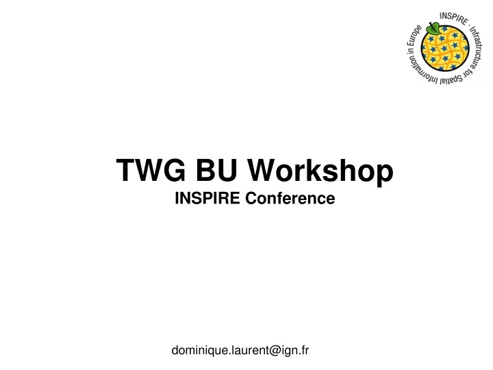 twg bu workshop inspire conference