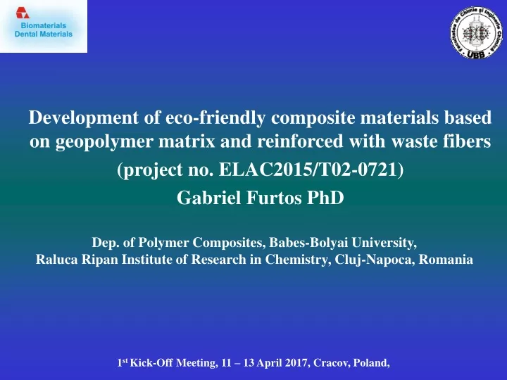 development of eco friendly composite materials