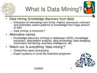What Is Data Mining?