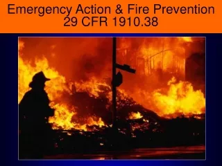 Emergency Action &amp; Fire Prevention  29 CFR 1910.38