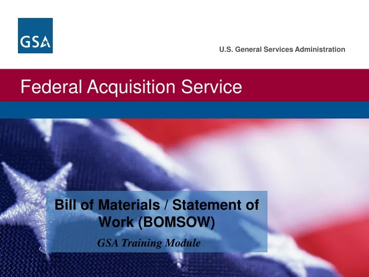 bill of materials statement of work bomsow