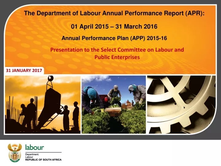 the department of labour annual performance