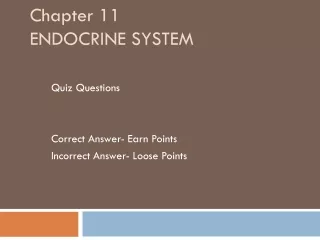 Chapter 11   ENDOCRINE SYSTEM