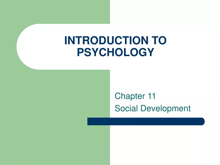 introduction to psychology