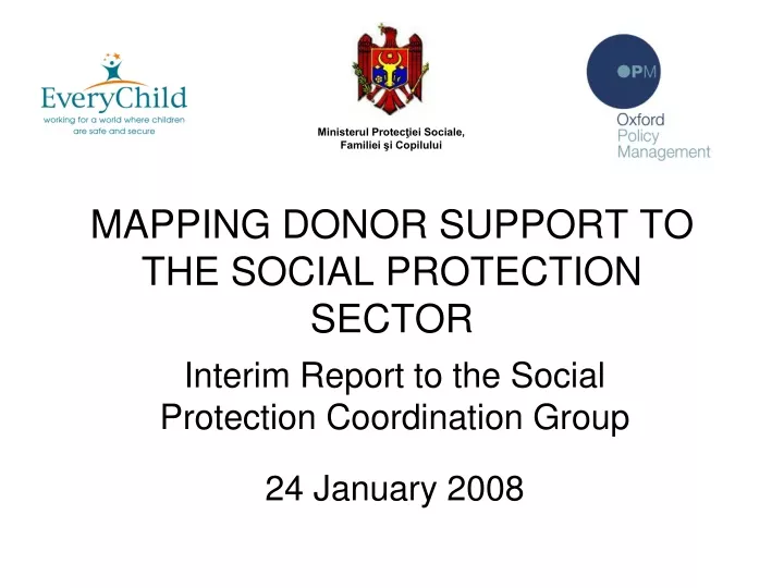 mapping donor support to the social protection sector