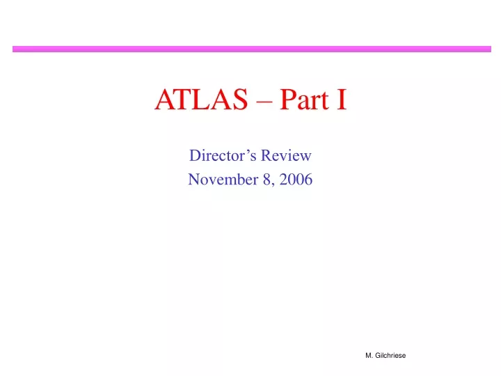 atlas part i