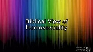 Biblical View of Homosexuality