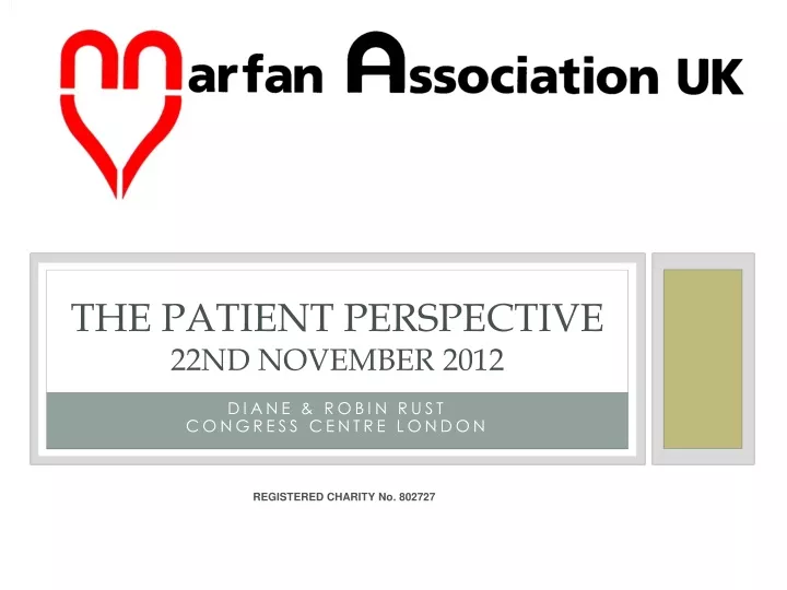 the patient perspective 22nd november 2012