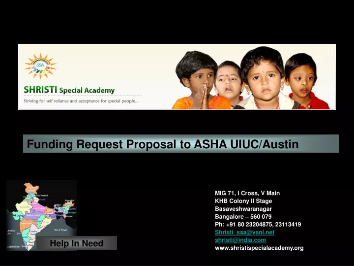 funding request proposal to asha uiuc austin