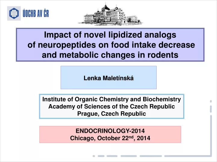 impact of novel lipidized analogs