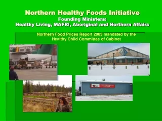 Northern Food Prices Report 2003  mandated by the Healthy Child Committee of Cabinet