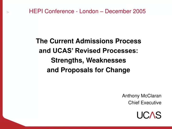 hepi conference london december 2005