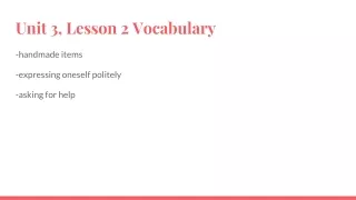 Unit 3, Lesson 2 Vocabulary