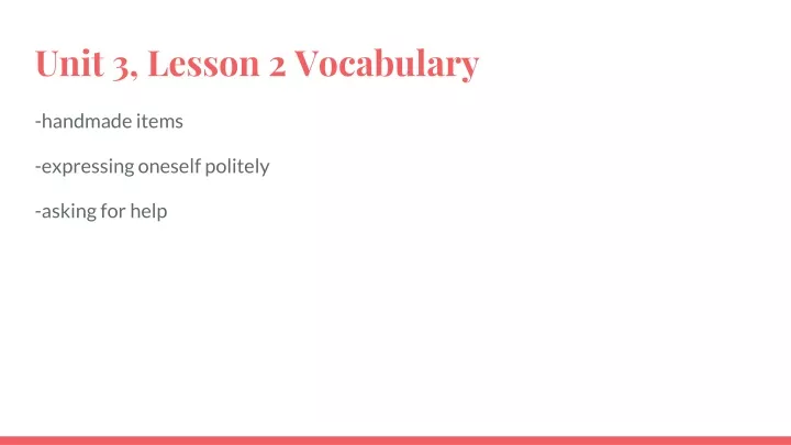 unit 3 lesson 2 vocabulary