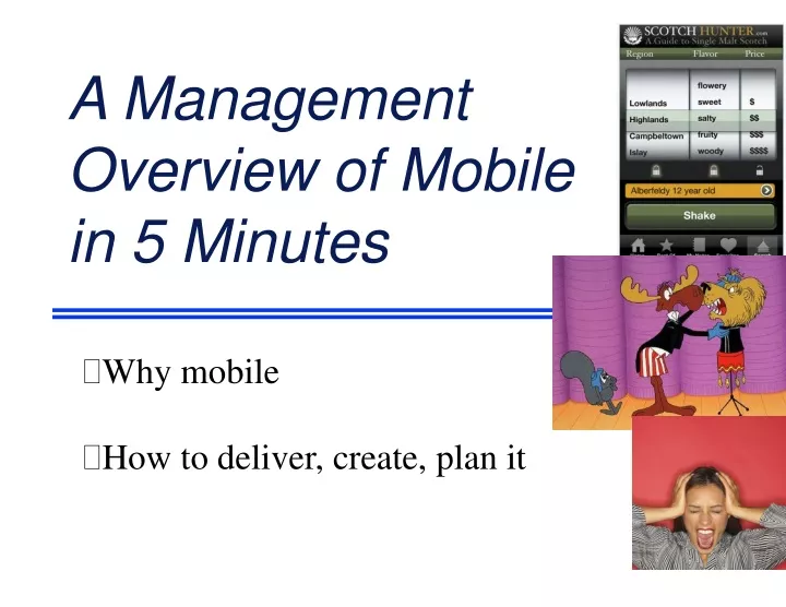 a management overview of mobile in 5 minutes