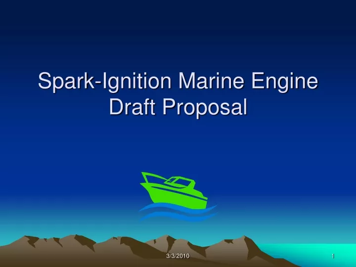 spark ignition marine engine draft proposal