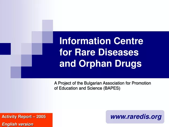 information centre for rare diseases and orphan drugs