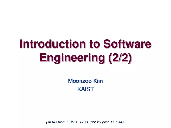 introduction to software engineering 2 2