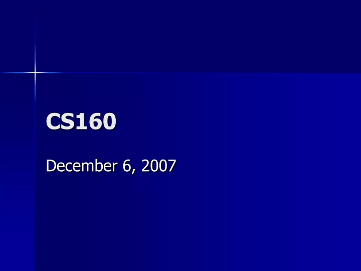 cs160