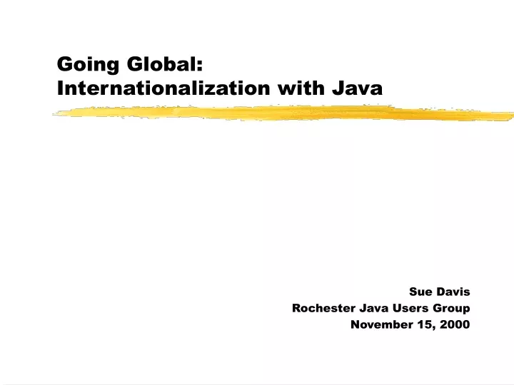 going global internationalization with java