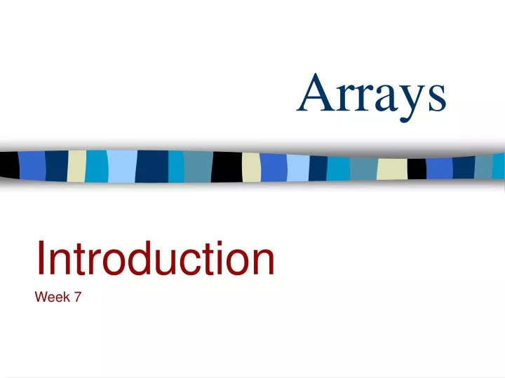 arrays