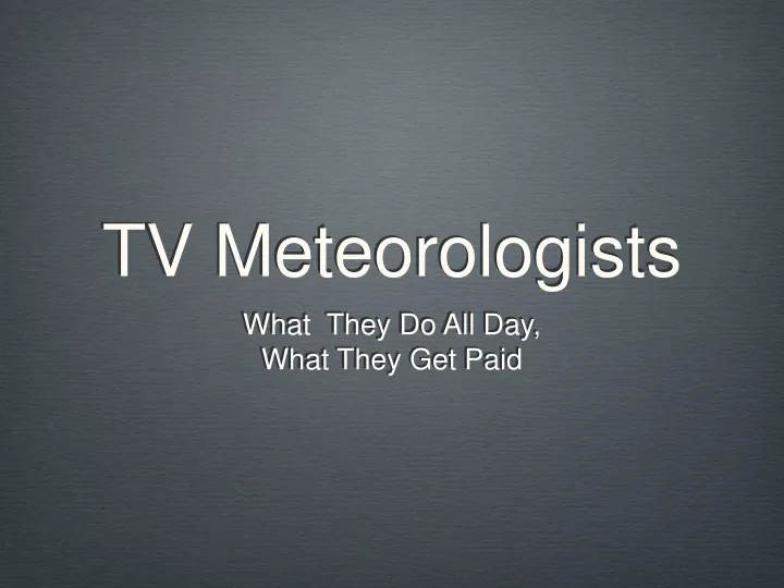 tv meteorologists
