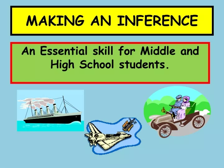 making an inference