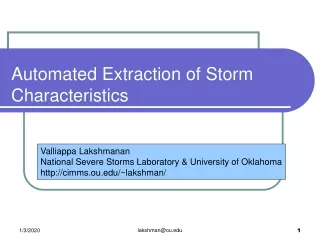 Automated Extraction of Storm Characteristics