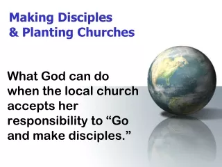 Making Disciples &amp; Planting Churches