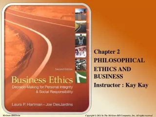 Chapter 2 PHILOSOPHICAL  ETHICS AND BUSINESS Instructor : Kay Kay
