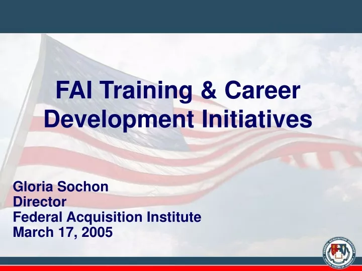 fai training career development initiatives