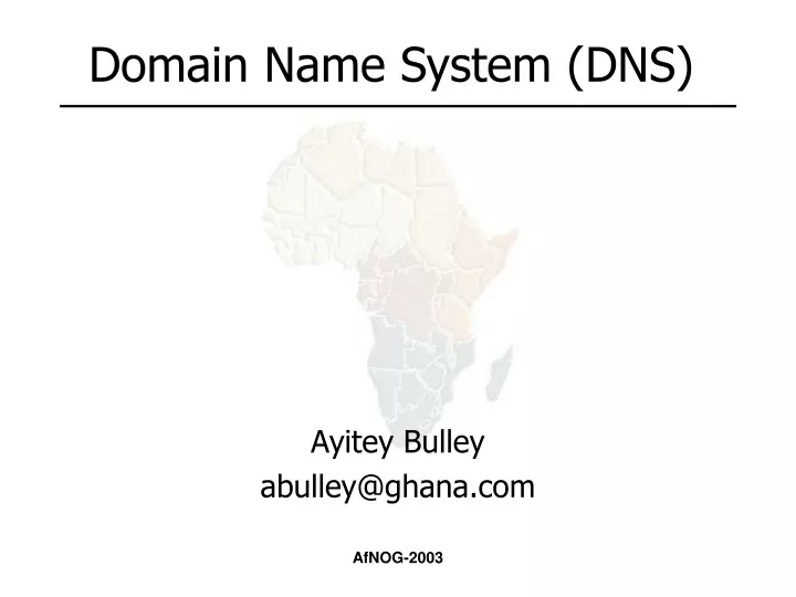 domain name system dns