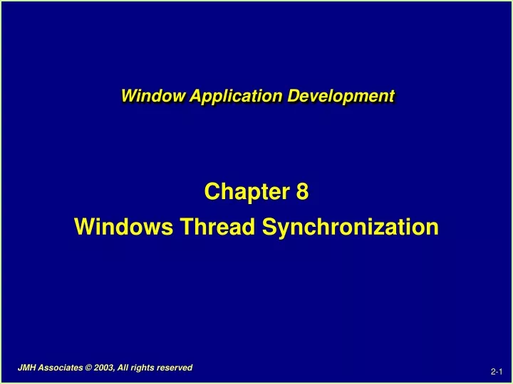window application development