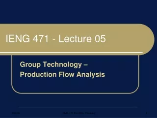 IENG 471 - Lecture 05