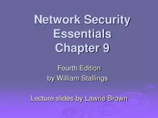Network Security Essentials Chapter 9