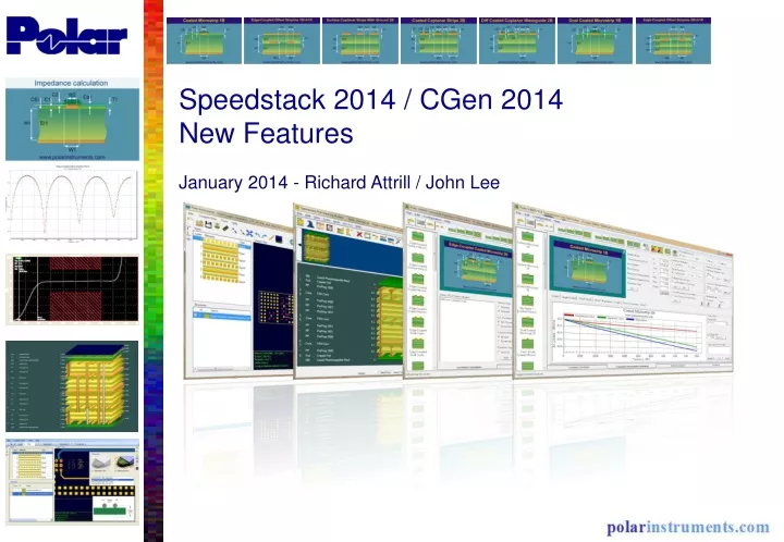 speedstack 2014 cgen 2014 new features january