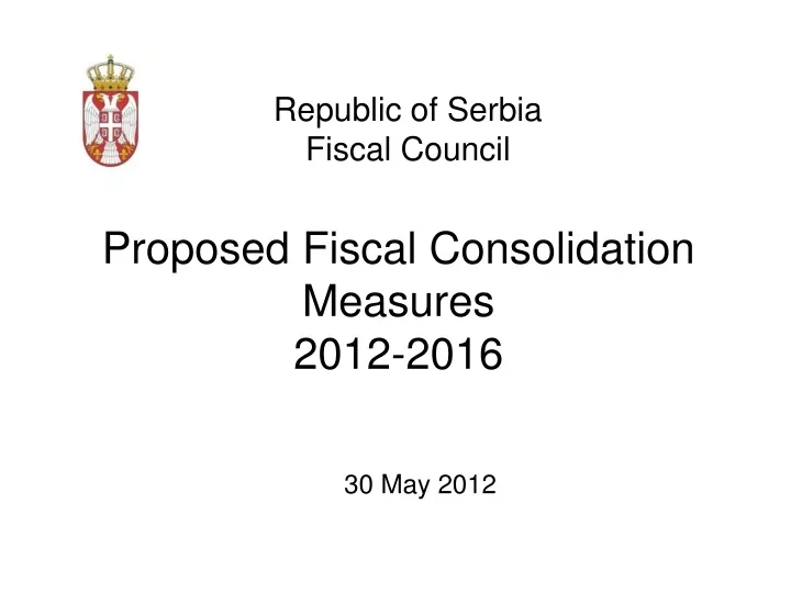 republic of serbia fiscal council