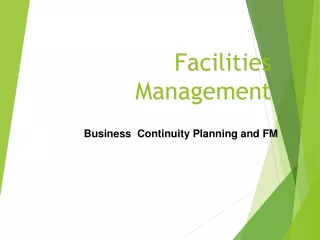 Facilities Management