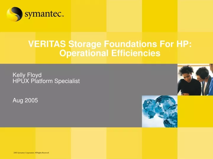 veritas storage foundations for hp operational efficiencies