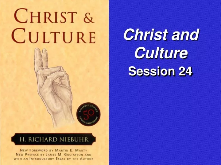 christ and culture
