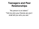 Navigating Teen Peer Relations - slide 1