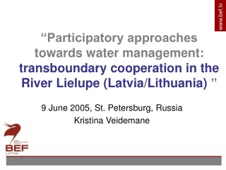 9 June 2005, St. Petersburg,  Russia Kristina Veidemane