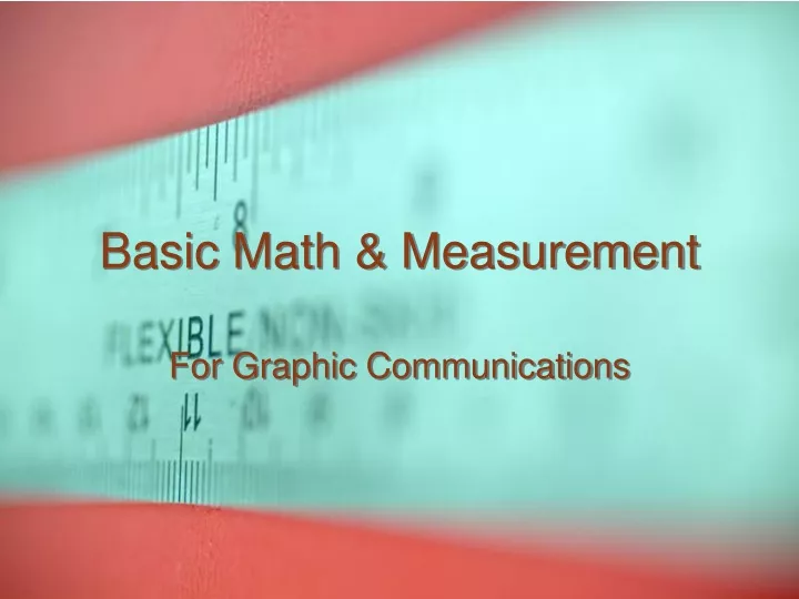 basic math measurement