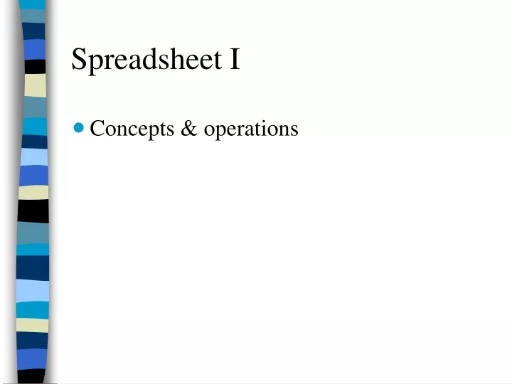 spreadsheet i