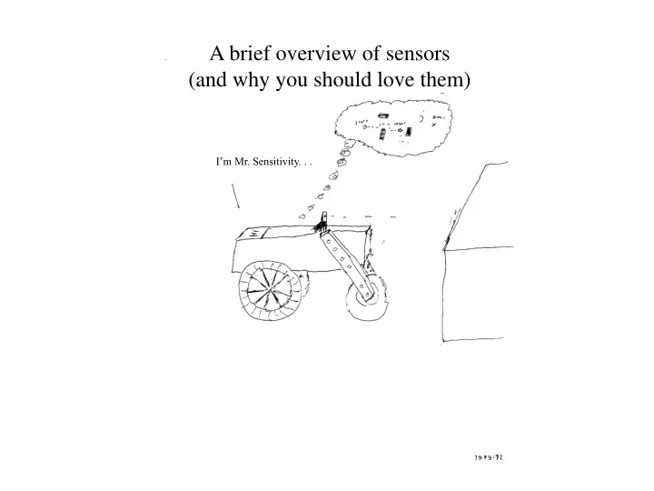 a brief overview of sensors and why you should