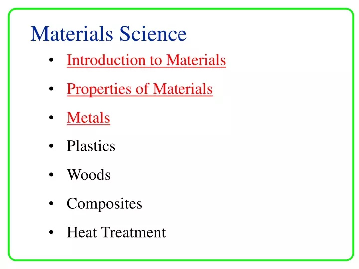 materials science