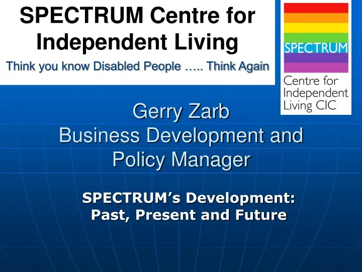 gerry zarb business development and policy manager